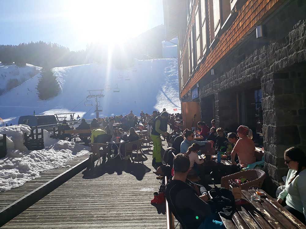 Winter Terrasse