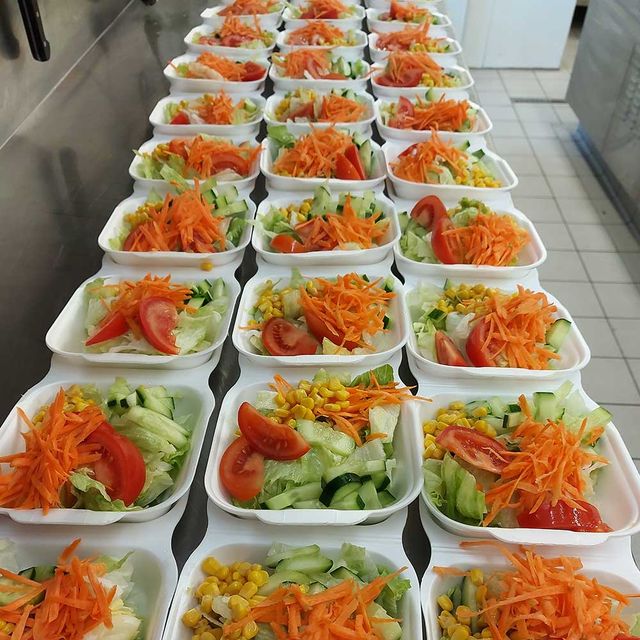 Salatportionen